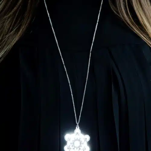 Colier Cubul lui Metatron argintat