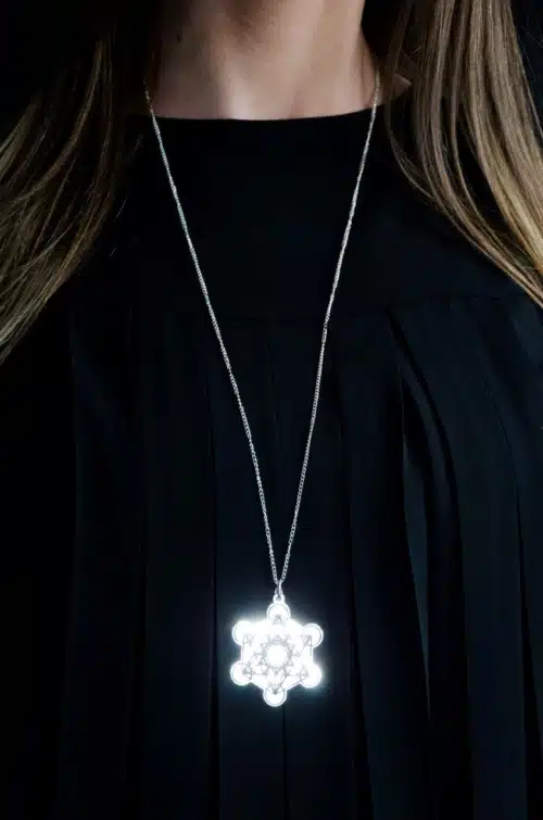 Colier Cubul Lui Metatron Argintat