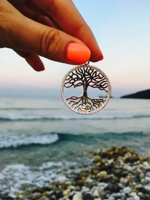Pandantiv Arborele Vietii Cu Cristale