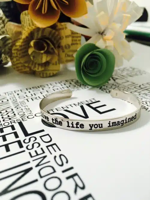 Bratara Cu Mesaj Inspirațional Live The Live You Imagined