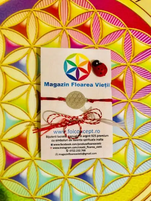 Martisor Bratara Floarea Vietii (2)