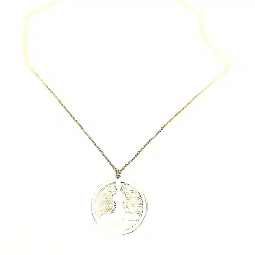 Colier Floarea Vietii Cu Emblema Postura Lotus (8)