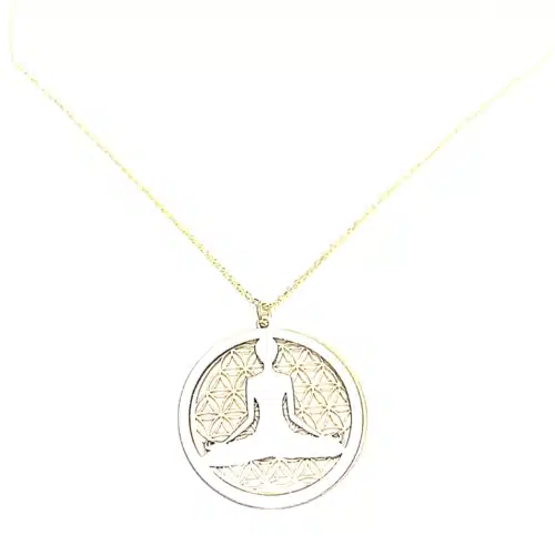 Colier Floarea Vietii Cu Emblema Postura Lotus (9)