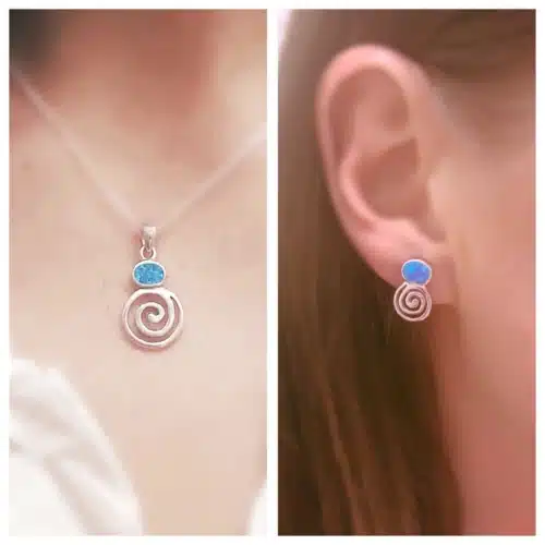 Cercei Si Pandantiv Spirala Din Argint Cu Opal (4)