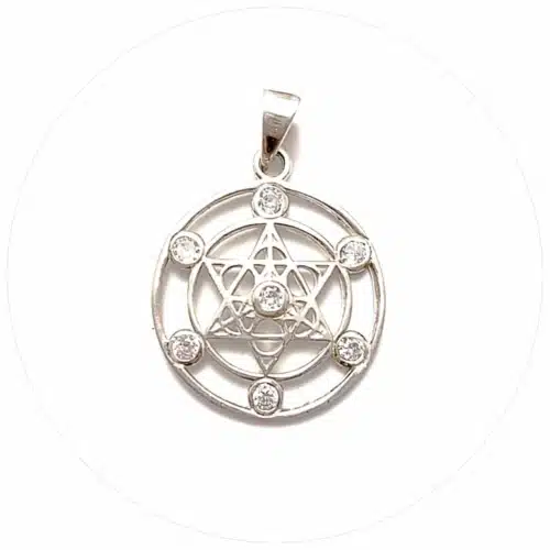 Pandantiv Cubul Lui Metatron Cu Cristale (2)