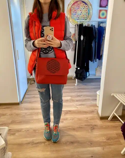 Poseta Din Piele Cu Floarea Vietii (8)