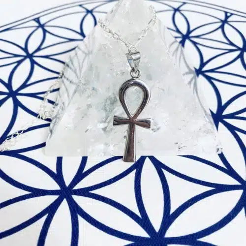 Colier ankh egiptean din argint (5)