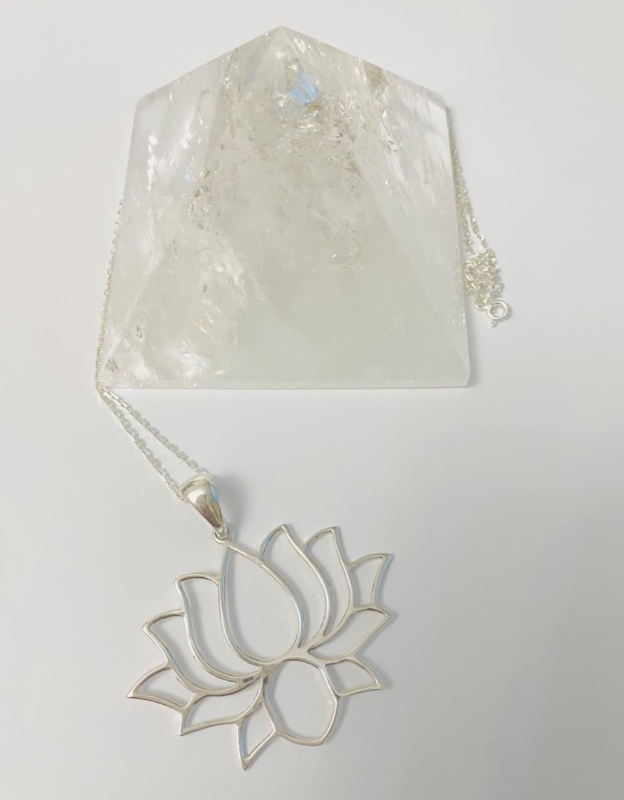 Colier Floare De Lotus Din Argint (1)