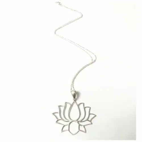 Colier Floare De Lotus Din Argint (4)