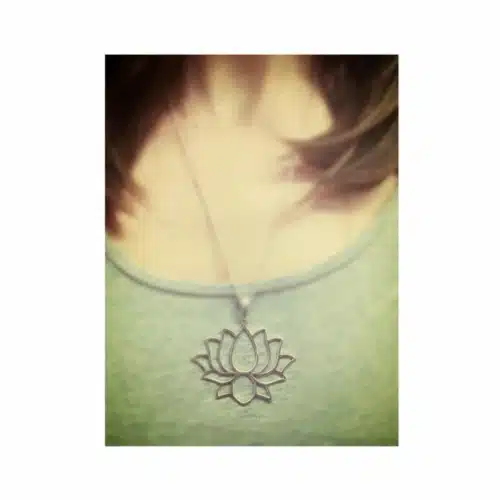 Colier Floare De Lotus Din Argint (5)