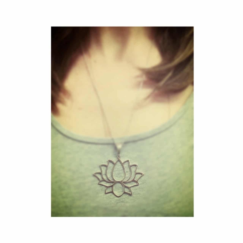 Colier Floare De Lotus Din Argint (5)