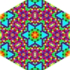 Mandala personala forma de hexagon