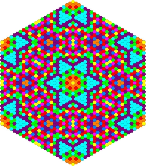 Mandala Personala Forma De Hexagon
