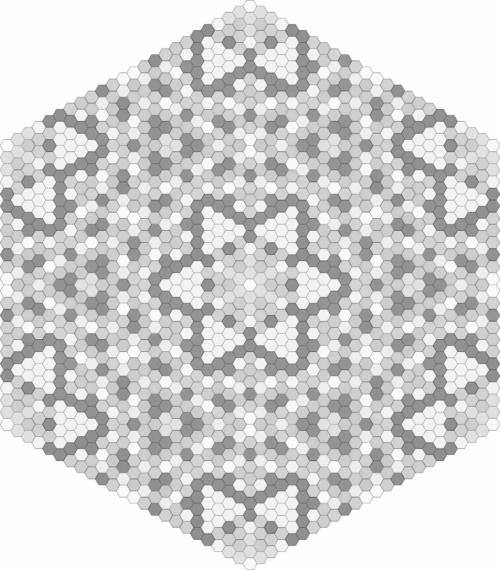 Mandala Personala Forma De Hexagon De Colorat