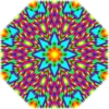 Mandala personala forma de hexagon stelat