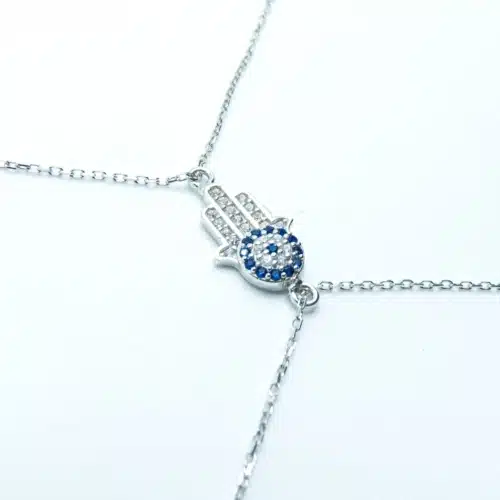 Bratara Hamsa Mandala Unimii Din Argint 925 Premium Si Cristale Protectoare