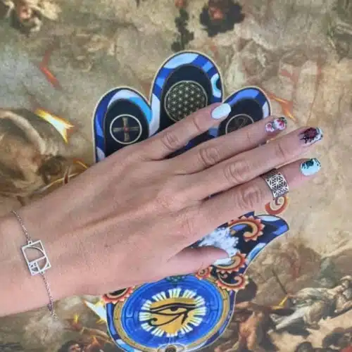 Bratara spirala lui fibonacci din argint