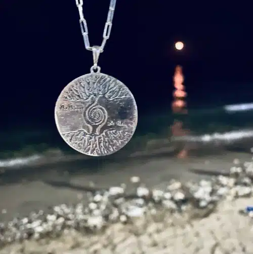 Pandantiv Pomul Vietii Cu Rasaritul De Luna