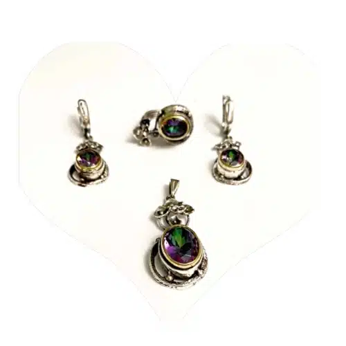 Set Deosebit Topaz Mistic Din Argint