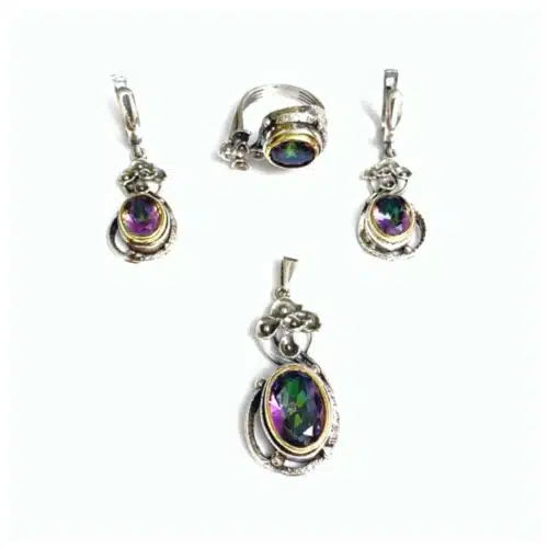 Set Deosebit Topaz Mistic Din Argint Poza De Prezentare