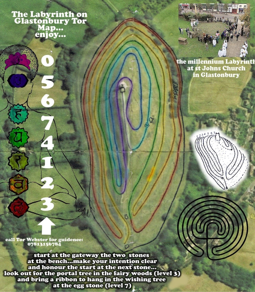 Labirintul Spiralat De La Glastonbury Regatul Unit Al Marii Britanii