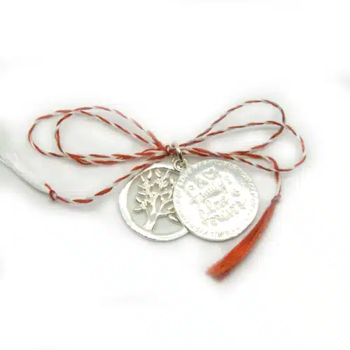 Martisor Pomul Vietii Cu Mesaj Gravat Pe Banut