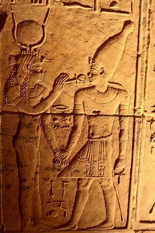 Zeita Isis Ofera Cheia Vietii Ankh Fiului Sau Horus