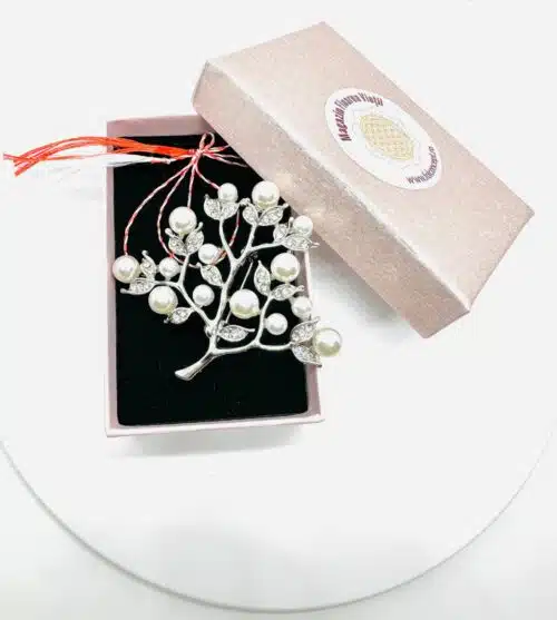 Martisor Broșă Cu Simbol La Alegere Arbore Argintiu
