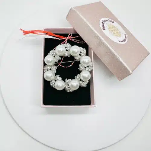 Martisor broșă cu simbol la alegere gratia argintie