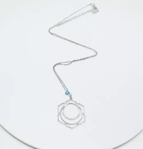 Colier Chakra Creativitatii Fundal Alb