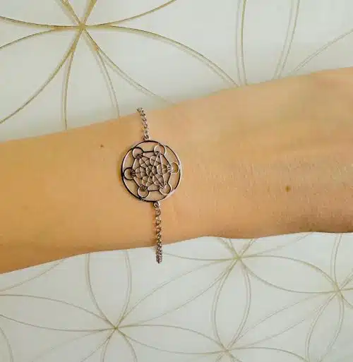 Bratara Din Argint Cubul Lui Metatron