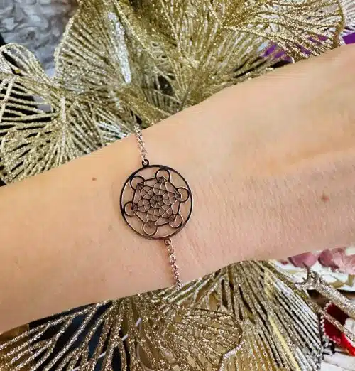 Bratara Din Argint Cubul Lui Metatron Poza Prezentare